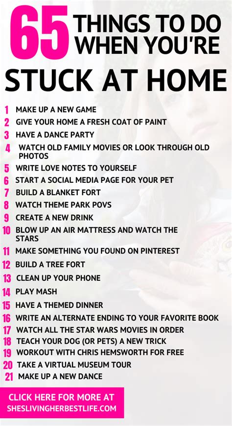 Pick something to do from this list of 43 things to do online when bored! 65 Things to do when you are bored at Home - Create YOUR ...