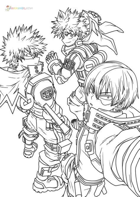 My Hero Academia Coloring Pages 90 Pictures Free Printable Manga