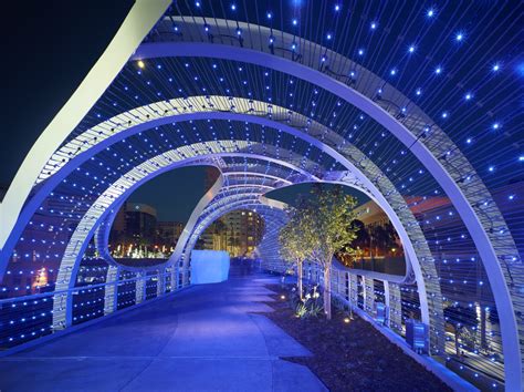 Wave Inspired Rainbow Bridge In Long Beach Is Covered In Mini Gardens