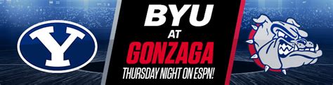 Byu Cougars Vs Gonzaga Bulldogs Betting Thursday Night On Espn