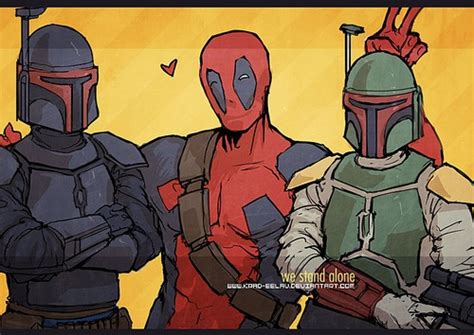 Walon Vau Deadpool And Boba Fett Star Wars Art Star Wars Rpg Star