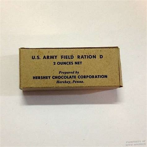 Us Army Field D Ration 2 Ounces Wwii Reproduction Wwii Soldier