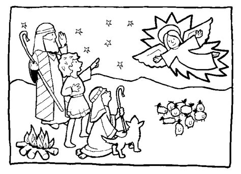 Angels And Shepherds Coloring Pages | How To | Pinterest