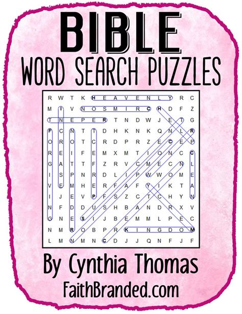 Bible Word Search Puzzles Faith Branded