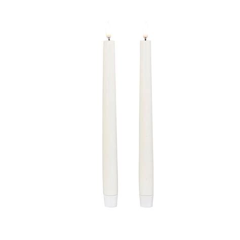 Uyuni Taper Candles 1 X 11 Ivory Two Pack Moss And Embers Home