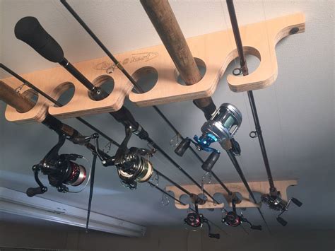 Ceiling Mounted Rod Rack Holds 6 Rods Free Shipping