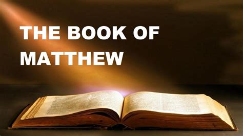 THE BOOK OF MATTHEW CHAPTER 7 VERSE 1-29 NEW TESTAMENT THE HOLY BIBLE
