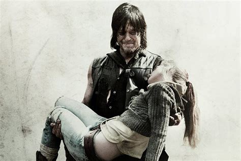 Download The Walking Dead Daryl Carrying Beth Wallpaper