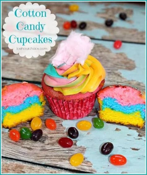 Cotton Candy Cupcakes • The Pinning Mama