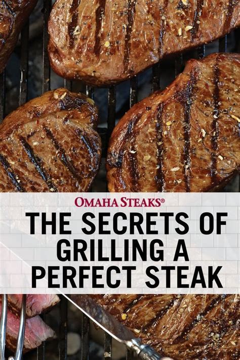 Steaks Cooking On A Grill With The Words The Secrets Of Grilling A
