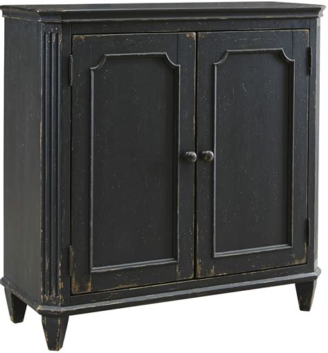 Mirimyn Antique Black Door Accent Cabinet T505 840 Ashley