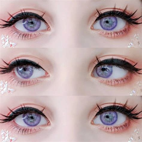 Pin By Mila On с телефона Anime Eye Makeup Purple Contacts Eye Makeup