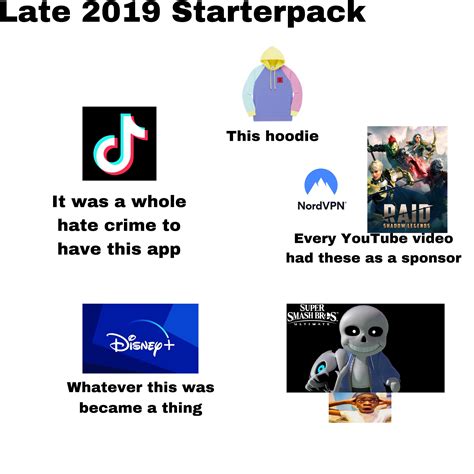 Late 2019 Starterpack R Starterpacks Starter Packs Know Your Meme