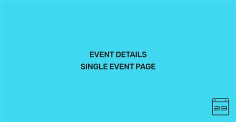 Event Detailssingle Event Page Modern Events Calendar