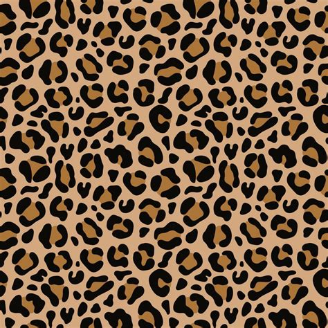 Leopard Print Vector Seamless Fashionable Background For Fabric Paper