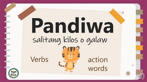 Pandiwa By Teach And Print Youtube