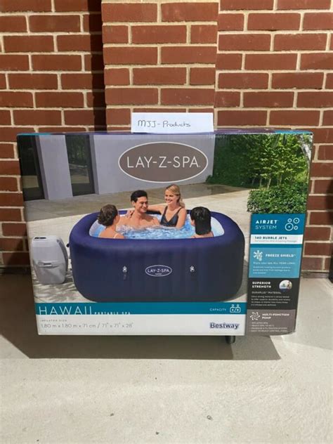 Brand New Lay Z Spa Hawaii Airjet Person Inflatable Hot Tub Free P P For Sale From United
