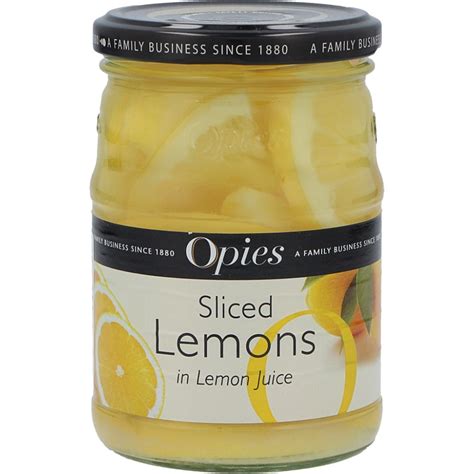 Opies Sliced Lemons In Lemon Juice 170g Fruits In Syrup Cans