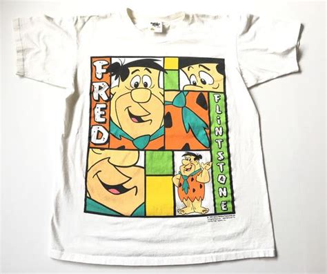 1994 Fred Flintstone Distressed Vintage T Shirt Vintage Tshirts Fred