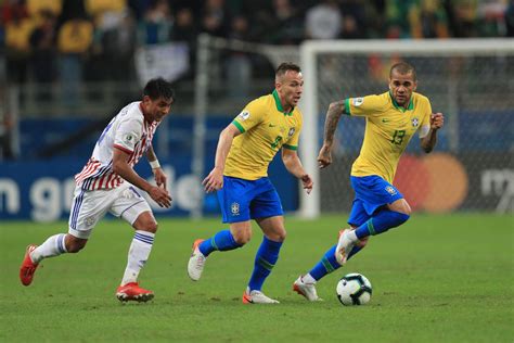 Predominantly sky blue, it features white trim on the sleeves, collar and cuffs. Brazil vs Paraguay, Copa América 2019: Final Score 0-0 ...