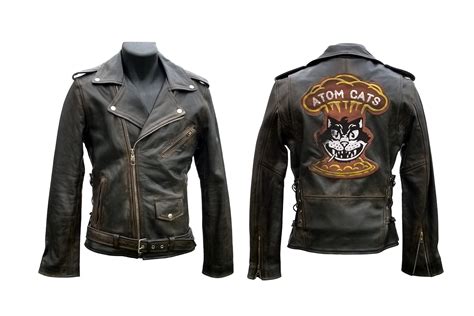 Genuine Leather Greaser Jacket For Men And Women Screen Accurate Etsy