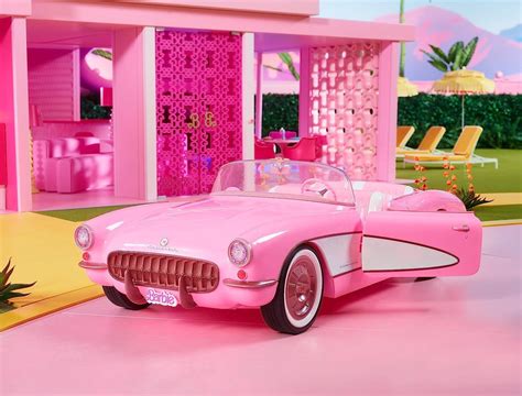 Barbie The Movie Car Vintage Inspired Pink Corvette Convertible