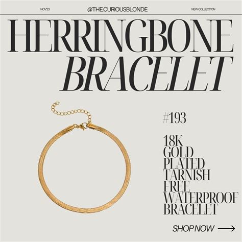 Herringbone Bracelet — The Curious Blonde