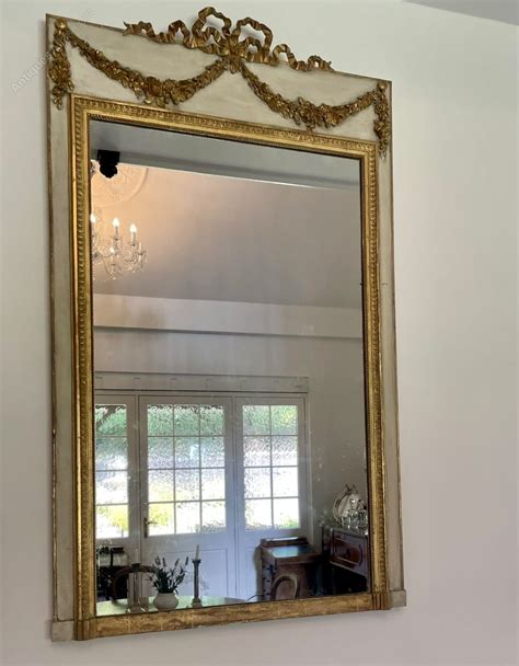 Antiques Atlas Antique Giltwood White Painted Overmantle Mirror