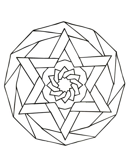 You can use our amazing online tool to color and edit the following easy mandala coloring pages. Mandalas geometric to print 30 - Mandalas with Geometric ...