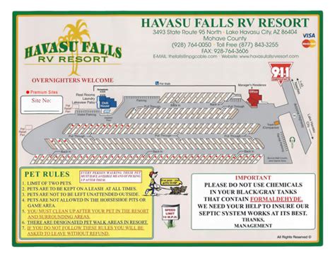 Great Lake Havasu Rv Park Sites Havasu Falls Rv Resort
