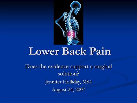 Ppt Lower Back Pain Powerpoint Presentation Free Download Id70720