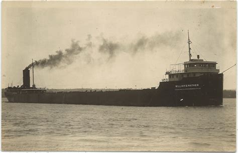 Rppc Great Lakes Steamer Freighter Ss William G Mather Cleveland Cliffs