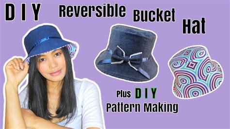 Diy Reversible Bucket Hat Tutorial How To Make A Bucket Hat Pattern