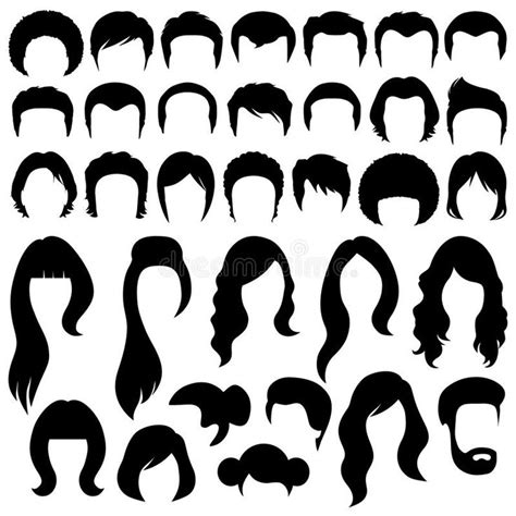 Hair Silhouettes Woman And Man Hairstyle Sponsored Silhouettes