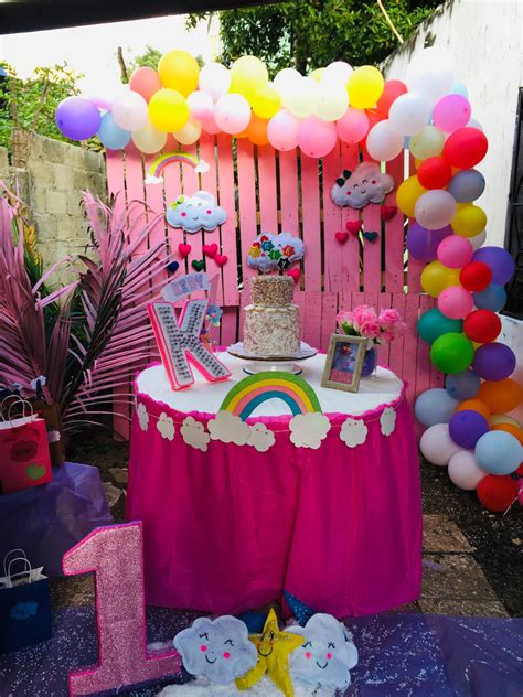 Compartir 47 Imagen Cumpleaños De Arcoiris Y Nubes Viaterramx