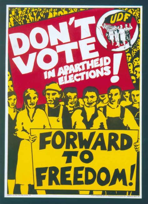 South Africa Poster Don T Vote In Apartheid Elections