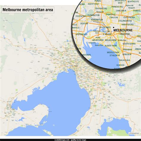 New Svg Vector Map A Map Of The Melbourne Metropolitan Area With