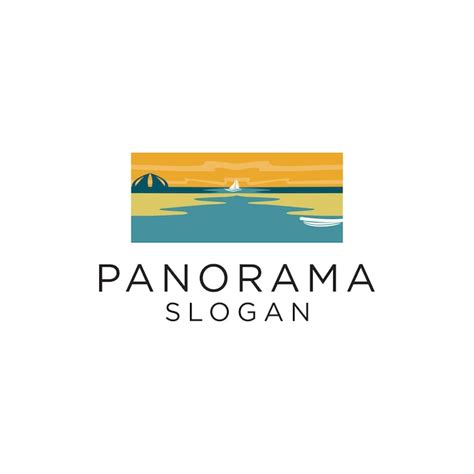 Premium Vector Panorama Logo Icon Design Vector