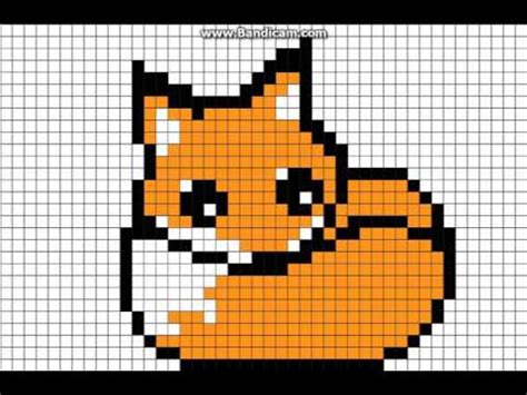 Pixel art · loisir créatif · mosaïque · fun. Fox Pixel Art pt.2 Animal Jam - YouTube
