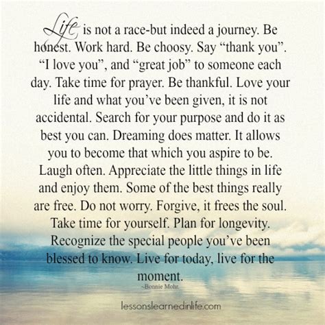 Lessons Learned In Lifelive For Today Live For The Moment