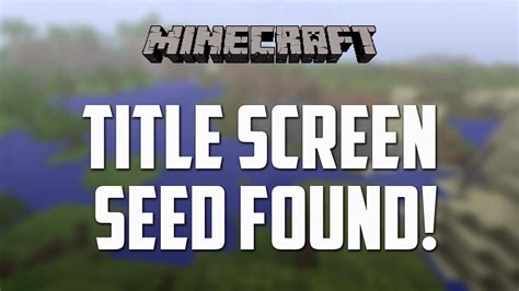 The World Seed For The Minecraft Title Screen Panorama Has Been Found