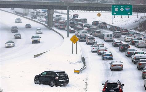 Snowstorm Shuts Down Atlanta North Carolina The Kingston Whig Standard