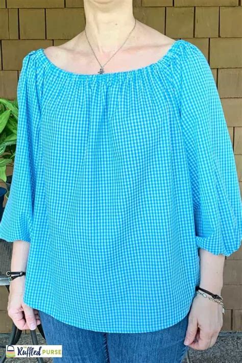 Easy To Sew Peasant Blouse Pattern The Ruffled Purse