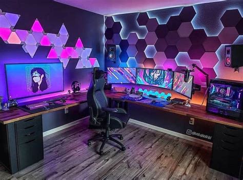 Wall Looks So Good🔥😍 In 2021 Video Game Rooms Best Gaming Setup