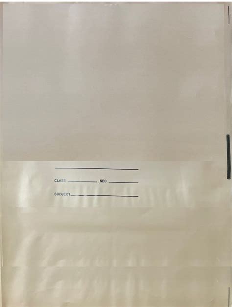 Brown Plastic Big Size Synthetic Book Cover Cut Sheet Packaging Type