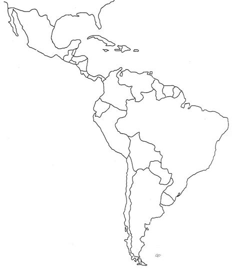 Where is south america in the western hemisphere? latin america map template | latin america outline map ...