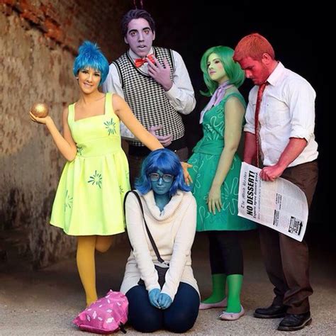 I’m Overcome With Emotion About This ‘inside Out’ Group Cosplay Inside Out Halloween Costumes