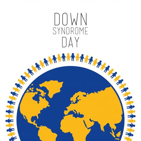 Premium Vector | Down syndrome day people around world symbol gambar png