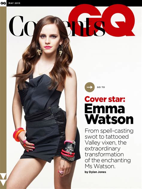 Emma Watson Gq Magazine May 2013 Magazine Photoshoot Actress