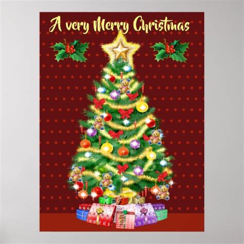Large Christmas Tree Poster
